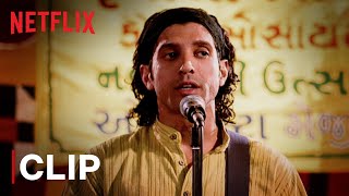 Farhan Akhtar Singing At Navratri Utsav  Rock On Funny Scene  Netflix India