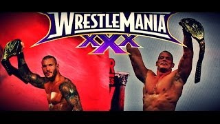 World Heavyweight Champion John Cena vs WWE Champion Randy Orton  WrestleMania XXX Exclusive