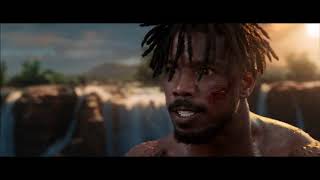 Black Panther 2018  TChalla vs Killmonger Coronation Ceremony Fight Scene Is This Your King