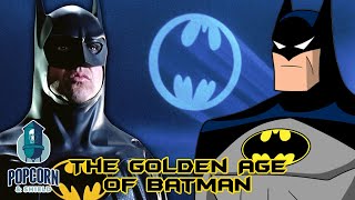 The Golden Age of Batman  Kevin Conroy  Bruce Timm  Popcorn  Shield  Warner Bros Entertainment