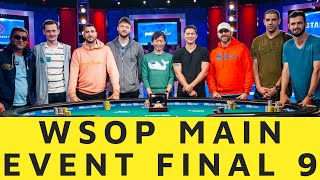 The Final Table of the 2019 World Series of Poker Main Event