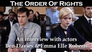 The Order of Rights  Ben Davies and Emma Elle Roberts on LIFE Today Live