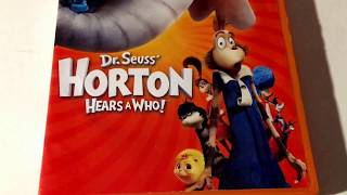 DrSeuss  Horton Hears A Who  Animated Cartoon  DVD Movie Collection