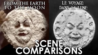 From the Earth to the Moon 1998 and Le voyage dans la lune 1902  scene comparisons