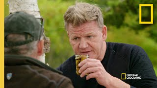 Gordon Tries Smoked Oysters  Gordon Ramsay Uncharted