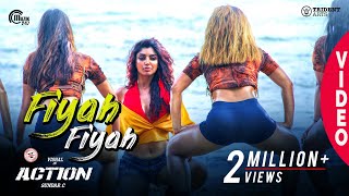 Action  Fiyah Fiyah Video Song  Vishal Akanksha Puri  Hiphop Tamizha  Navz47  SundarC
