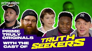 The Cast of Truth Seekers Answer Sidemans Truly Original Supernatural Questions  Prime Video