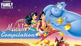 ALADDIN  All the BEST Clips and Trailer Compilation for Disney Classic Movie