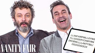 Jon Hamm and Michael Sheen Teach You St Louis and Welsh Slang  Vanity Fair