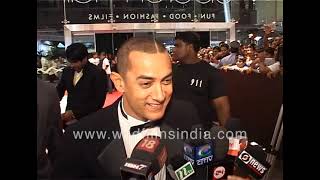 Aamir Khan arrives with nephew Imran Khan at the premiere of Jaane Tu Ya Jaane Naa