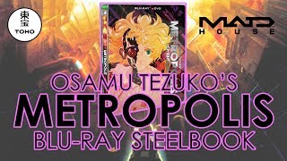 Metropolis 2001 Bluray Steelbook Unboxing 4K Video   Osamu Tezuka