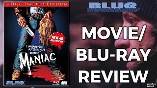 MANIAC 1980  Movie3Disc Limited Edition Bluray Review Blue Underground