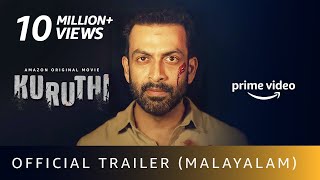 Kuruthi  Official Trailer  Prithviraj Sukumaran Roshan Mathew Murali Gopy  Amazon Prime Video