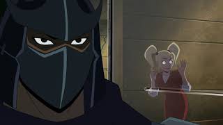 Batman vs Teenage Mutant Ninja Turtles Clip  Shredder and Ras al Ghul Check Out Arkham Asylum