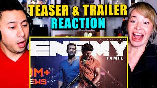 ENEMY Tamil Teaser  Trailer Reaction  Vishal  Arya  Anand Shankar  Vinod Kumar  Thaman S
