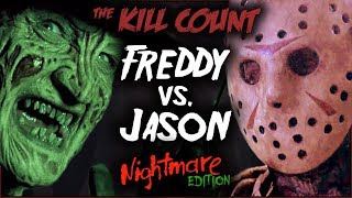 Freddy vs Jason 2003 KILL COUNT Special NIGHTMARE Edition