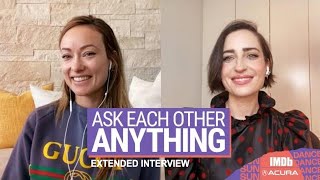 Olivia Wilde and Zoe ListerJones Ask Each Other Anything  EXTENDED INTERVIEW