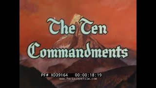 THE TEN COMMANDMENTS 1956 FEATURETTE  PREVIEW HOSTED BY DIRECTOR CECIL B DEMILLE XD39164