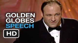 James Gandolfini Acceptance Speech  Golden Globes 2000  Awards Show HD