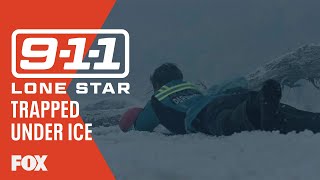 TK Attempts To Rescue A Kid Trapped Under Ice Season 3 Ep 2 911 LONE STAR