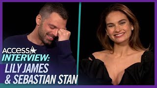 Sebastian Stan Blushed Over Lily James Pamela Anderson Transformation