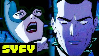 Poison Ivy Forces Bruce to Attack Catwoman  Batman The Long Halloween Part Two EXCLUSIVE  SYFY