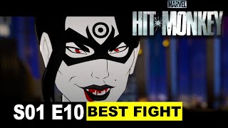 Marvels HitMonkey Season 1 Episode 10 BEST FIGHT SCENE  FIGHT