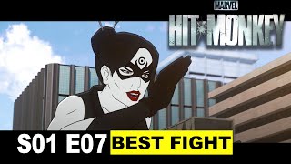 Marvels HitMonkey Season 1 Episode 7 BEST FIGHT SCENE  FIGHT