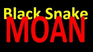 Black Snake Moan  A MGTOW Perspective