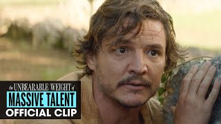 The Unbearable Weight of Massive Talent 2022 Official Clip You Just Run Out There  Pedro Pascal