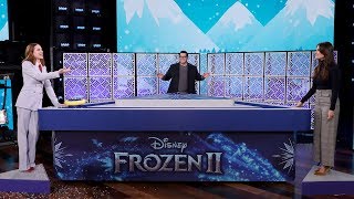 Idina Menzel Josh Gad  Evan Rachel Wood Play What Does the Cast of Frozen Knowszen