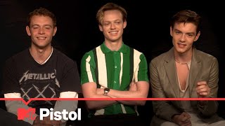 Louis Partridge Anson Boon  The Cast Of Pistol Talk Chaotic BTS  MTV Movies