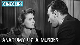 The CrossExamination Heats Up The Courtroom  Anatomy Of A Murder  CineClips
