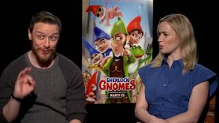 Sit Down w James McAvoy  Emily Blunt Talking Gnomeo  Juliet