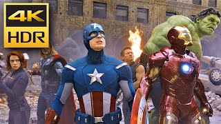 4K HDR  Chitauri Invasion  The Avengers 2012