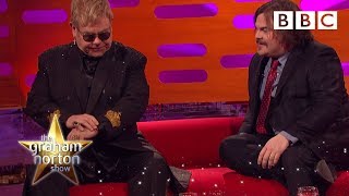 STUNNING Elton John dazzles Jack Black in bejewelled  suit  The Graham Norton Show