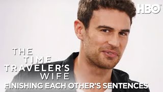 Theo James  Rose Leslie Try To Finish Each Others Sentences  The Time Travelers Wife  HBO