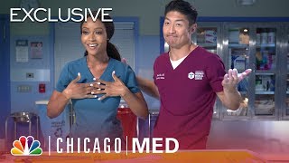 Yaya DaCosta  Brian Tee Play a Trivia Surgery Game  Chicago Med Digital Exclusive