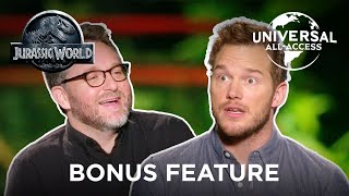 Jurassic World Chris Pratt  Chris  Colin Take on The World of Jurassic  Bonus Feature