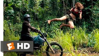 Jumanji Welcome to the Jungle 2017  Motorcycle Assault Scene 210  Movieclips