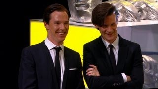 Matt Smith and Benedict Cumberbatch present Steven Moffats Special BAFTA Award  BBC One