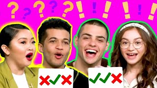 Guess the Celeb by Their VOICE w Lana Condor Noah Centineo Jordan Fisher and Anna Cathcart