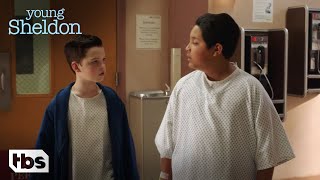 Sheldon Makes A Friend In The Hospital Clip  Young Sheldon  TBS