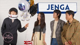 Cast of Space Sweepers plays Jenga ENG SUB