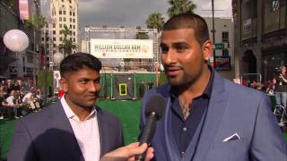 Million Dollar Arm Dinesh Patel  Rinku Singh Movie Premiere Interview  ScreenSlam