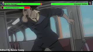 Cowboy Bebop The Movie 2001 Train Fight with healthbars