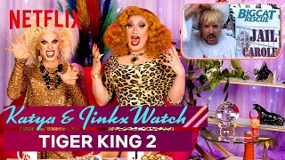 Drag Queens Katya  Jinkx Monsoon React to Tiger King 2  I Like to Watch  Netflix