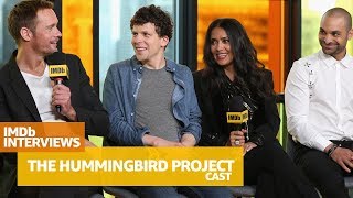Alexander Skarsgrd Salma Hayek  Cast of The Hummingbird Project Tell Funny Stories of Filming