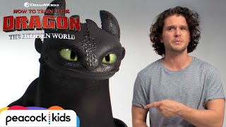 HOW TO TRAIN YOUR DRAGON THE HIDDEN WORLD  Kit Harington Auditions with Toothless