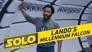 Solo A Star Wars Story  Tour The Millennium Falcon with Donald Glover